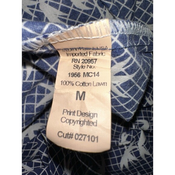 tori richard shirt good Reef Hawaiian Size M, Chest 42”, Length 29” Cotton, Palm - Picture 4 of 4